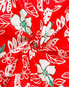 Polynesian fabric TAMARI Red - Tissushop